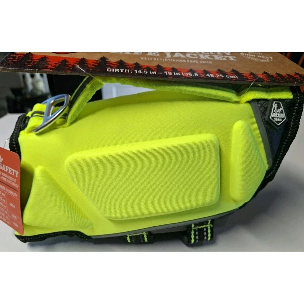 Arcadia Trail High Visibility Yellow Dog Flotation Life Jacket Size X-Small